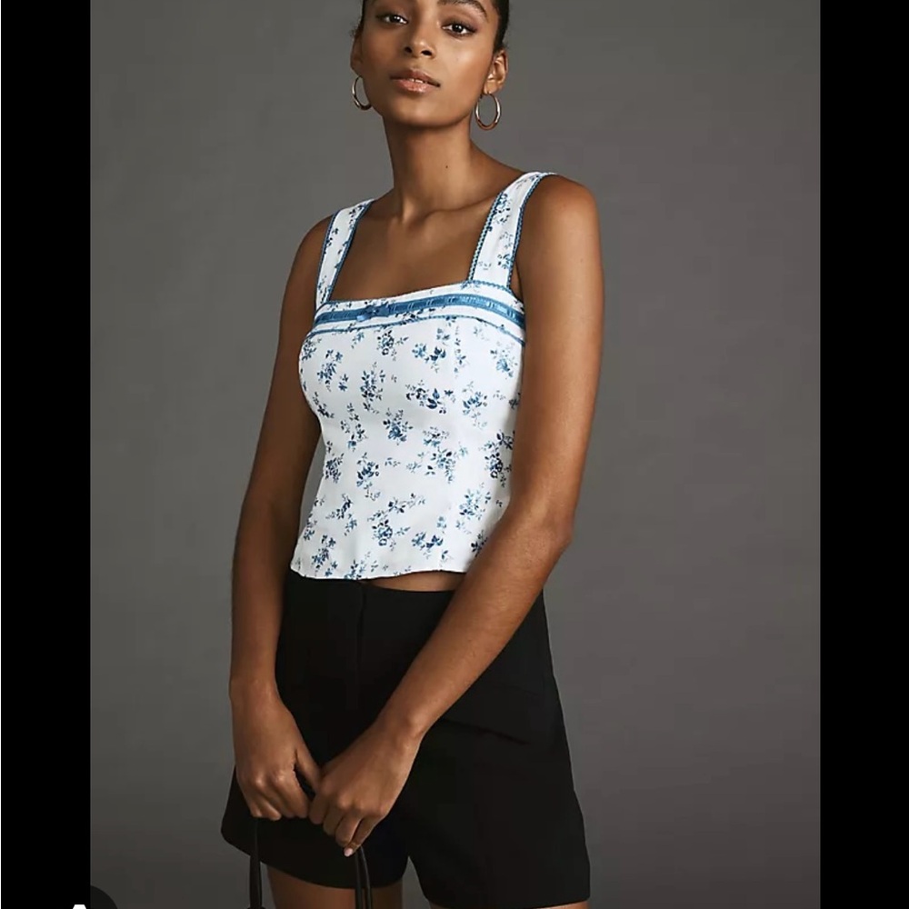 Reformation Eloise Linen Top Size 2